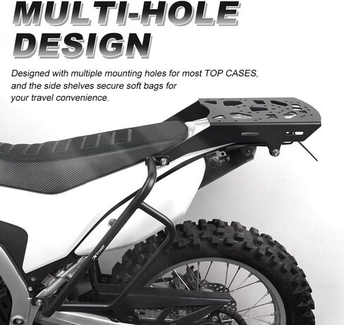 Xitomer الرف الخلفي وقضبان التصادم المتوافقة مع CRF 250L 2013-2019 CRF250L رف أمتعة الدراجة النارية وقضبان التصادم الجانبية الداعمة Softbag in Kuwait
