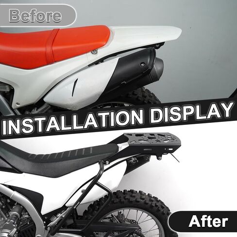 Xitomer الرف الخلفي وقضبان التصادم المتوافقة مع CRF 250L 2013-2019 CRF250L رف أمتعة الدراجة النارية وقضبان التصادم الجانبية الداعمة Softbag in Kuwait