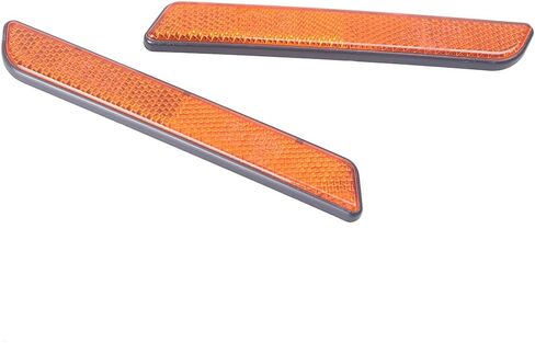 GZYF Motorcycle Side Reflector Compatible with for Harley, Pair Front Fork Leg Reflectors Side Visibility for Harley All Lower Legs Slider/for Softail/for Sportster, Orange in Saudi Arabia