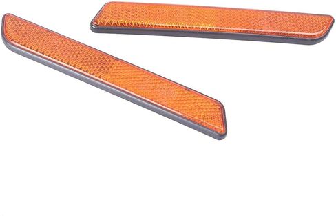 GZYF Motorcycle Side Reflector Compatible with for Harley, Pair Front Fork Leg Reflectors Side Visibility for Harley All Lower Legs Slider/for Softail/for Sportster, Orange in Saudi Arabia