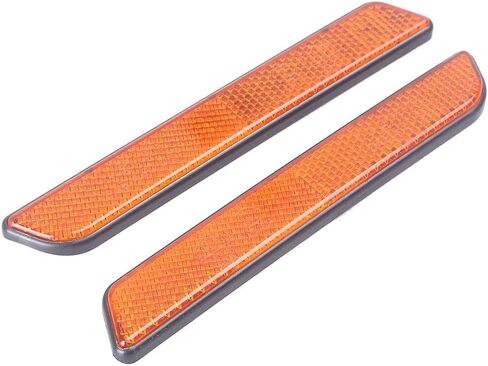 GZYF Motorcycle Side Reflector Compatible with for Harley, Pair Front Fork Leg Reflectors Side Visibility for Harley All Lower Legs Slider/for Softail/for Sportster, Orange in Saudi Arabia