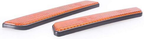 GZYF Motorcycle Side Reflector Compatible with for Harley, Pair Front Fork Leg Reflectors Side Visibility for Harley All Lower Legs Slider/for Softail/for Sportster, Orange in Saudi Arabia