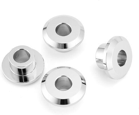 Mofun CNC Handlebar Riser Bushings Solid Billet Aluminum Compatible with Harley Touring Street Glide Electra Glide Road Glide Road King 1983-2025, Fit Softail Slim Low Rider 2018-2025 Chrome in Saudi Arabia