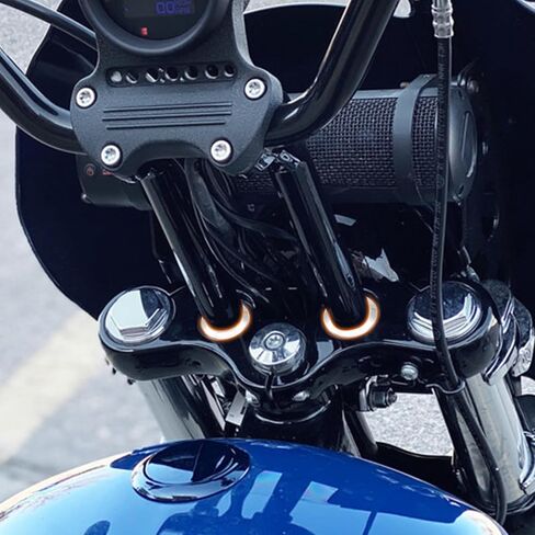 Mofun CNC Handlebar Riser Bushings Solid Billet Aluminum Compatible with Harley Touring Street Glide Electra Glide Road Glide Road King 1983-2025, Fit Softail Slim Low Rider 2018-2025 Chrome in Saudi Arabia