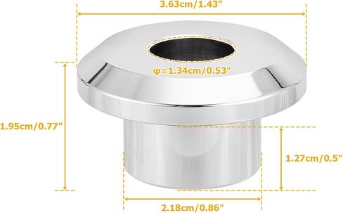 Mofun CNC Handlebar Riser Bushings Solid Billet Aluminum Compatible with Harley Touring Street Glide Electra Glide Road Glide Road King 1983-2025, Fit Softail Slim Low Rider 2018-2025 Chrome in Saudi Arabia