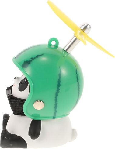 Alipis Cute Panda Car Ornaments - Resin Dashboard Decorations for Electric Scooter, Motorcycle, and Bicycle - Easy Installation in Saudi Arabia