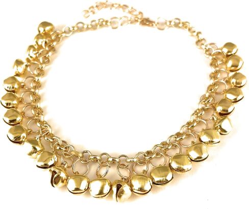 Artist Unknown gold jingle bells adjustable anklet ankle bracelet belly dancer 8-10 inches long in Saudi Arabia