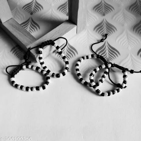 Creative Zone Baby najariya Black and Silver Baby Nazariya(2 Pair) in Saudi Arabia