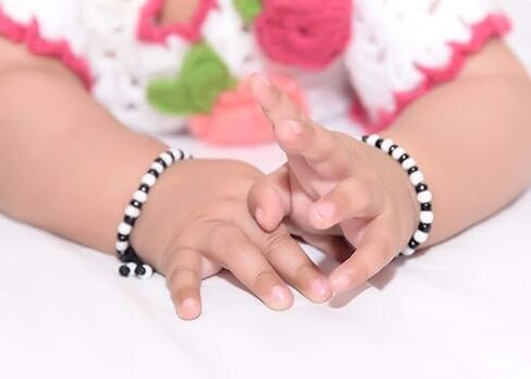 Creative Zone Baby najariya Black and Silver Baby Nazariya(2 Pair) in Saudi Arabia