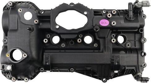 Left Valve Cover Compatible with 2015-2017 Hyundai Azera 3.3L/2013-2018 Hyundai Santa FE 3.3L/2013-2019 Hyundai Santa FE XL 3.3L/2015-2018 Kia Sedona 3.3L/2014-2018 Kia Sorento 3.3L Replace 224103CGC3 in Saudi Arabia