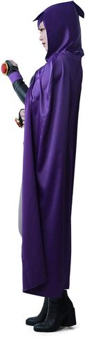 miccostumes Women's Costume Magical Girl Cosplay Fighting Bodysuit Full Set With Purple Hooded Cloak in Saudi Arabia
