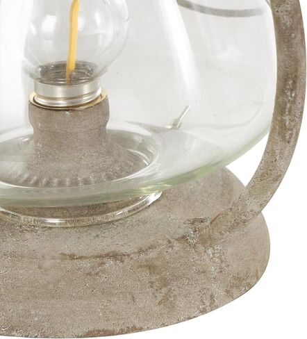 Deco 79 Metal Scroll Indoor Outdoor Candle Lantern Decorative Lantern Candle Holder with Arched Handle, Lantern 9" x 8" x 12", Bronze in Saudi Arabia