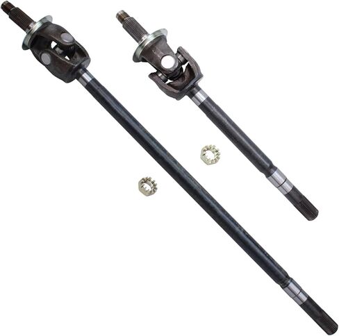 Detroit Axle - Front 2pc U-Joint Axles for 03-08 Dodge Ram 2500 3500, 2 U-Joint Axles Assembly 2003 2004 2005 2006 2007 2008 Replacement in Saudi Arabia