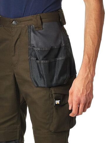 Caterpillar Men's Trademark Work Pants Built from Tough Canvas Fabric with Cargo Space, Classic Fit, Army Moss, 36W x 34L in Saudi Arabia