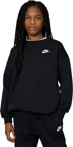 Nike Girls' Sportswear Club Fleece Oversized Sweatshirt in Saudi Arabia