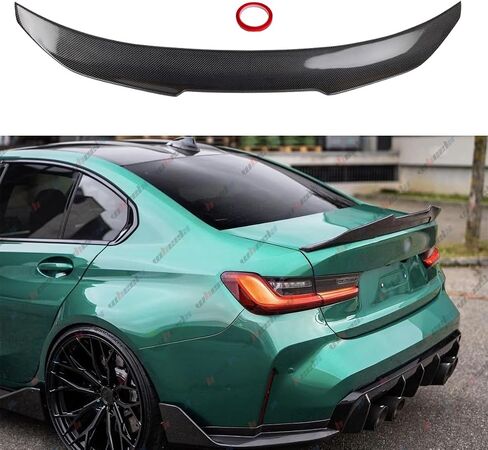 Real Carbon Fiber Rear Spoiler Compatible with 2019-2025 BMW G20 3 Series & G80 M3, PSM Style Duckbill Fits for 320i 320e 330i 330e 340i M340i, Trunk Exterior High Kick Tail Deck Lid Wing Lip in Saudi Arabia