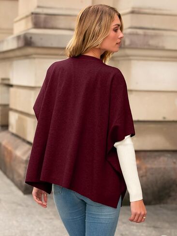 Simplee Womens Oversized Batwing Short Sleeve Cardigan Crewneck Button Down Knit Sweaters Pullover Fall Tops 2025 in Saudi Arabia