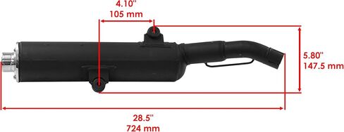 Caltric Exhaust Muffler with Exhaust Pipe Compatible with Suzuki Lt-Z400 Z Quadsport Z400 2003-2008 in Saudi Arabia