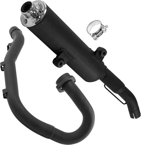 Caltric Exhaust Muffler with Exhaust Pipe Compatible with Suzuki Lt-Z400 Z Quadsport Z400 2003-2008 in Saudi Arabia