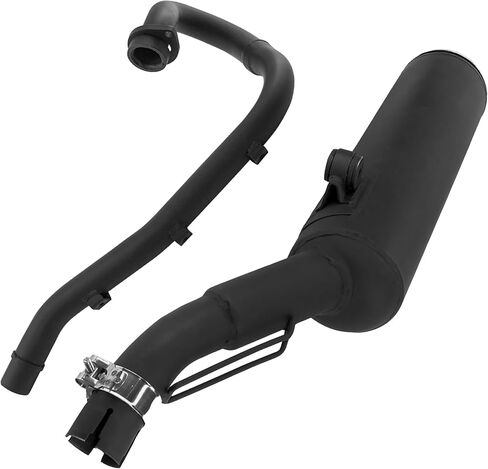 Caltric Exhaust Muffler with Exhaust Pipe Compatible with Suzuki Lt-Z400 Z Quadsport Z400 2003-2008 in Saudi Arabia