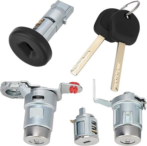 84668679 13590041 Ignition Lock Cylinder Switch & Door Handle & Tailgate Latch for 2014-2019 Chevy Silverado 1500 2500 3500 Suburban Tahoe Express, GMC Sierra Yukon Savana Replaces# 22855177 23476975 in Saudi Arabia