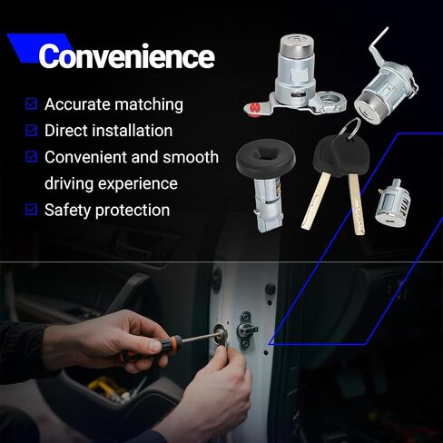 84668679 13590041 Ignition Lock Cylinder Switch & Door Handle & Tailgate Latch for 2014-2019 Chevy Silverado 1500 2500 3500 Suburban Tahoe Express, GMC Sierra Yukon Savana Replaces# 22855177 23476975 in Saudi Arabia