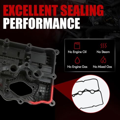 MITZONE Upgrade Valve Covers Compatible with Hyundai Tucson Santa Fe Sport Sonata Kia Sportage Optima Sorento 2011-2016 2.0T 2.0L 2.4L Replace 224002G670 in Saudi Arabia