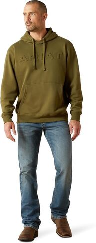 ARIAT mens Ariat Embossed Logo Hoodie in Saudi Arabia
