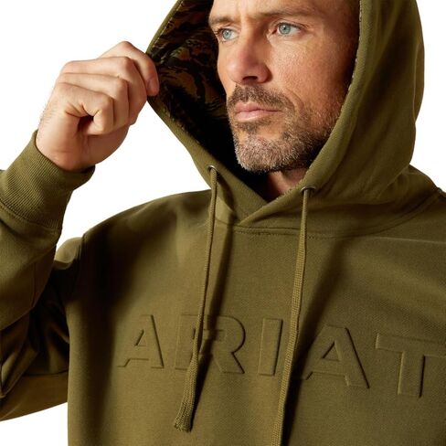 ARIAT mens Ariat Embossed Logo Hoodie in Saudi Arabia