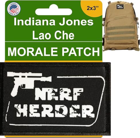 تيشيرتات ذات شعر أحمر - تصحيح معنويات Nerf Herder Star - بقع نجوم تكتيكية | سيحب هان سولو هذا على حامل الأطباق وحقائب الظهر والقبعات والمزيد | رقعة بخطاف وحلقة 2 × 3 in Saudi Arabia