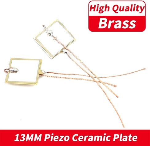 10Pcs/Lot 13MM 21.5MM Piezoelectric Ceramic Double-Sided Square Circle Brass Ultrasonic Piezo Ceramic High Power Buzzers(10pcs 21.5MM) in Saudi Arabia