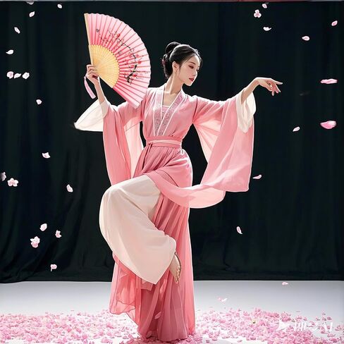 Rose Pink Folding Hand Fan Handheld Chinese Folding Fan Vintage Folding Fan with Bamboo Frame Tassel Foldable Retro Photo Props for Women Decoration Party Wedding Dancing in Saudi Arabia
