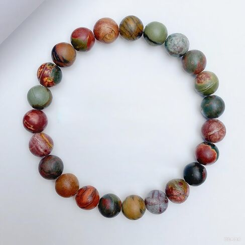 Anxiety Bracelets for Women Men Elastic Gemstone Handmade Natural Stone Red Turquoise Beads Bracelet Yoga Jewelry Chakra Triple Protection Bring Luck Jewelry Gifts in Saudi Arabia