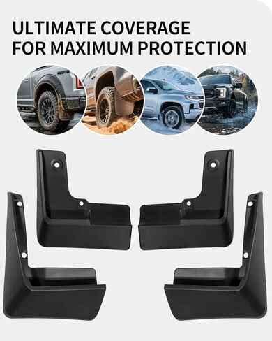 اللوحات الطينية لسيارة Toyota Prius 2010-2015، مجموعة مكونة من 4 قطع واقيات رذاذ بدون حفر، واقيات الطين شديدة التحمل مناسبة لجميع الأحوال الجوية (أمامي وخلفي) in Saudi Arabia
