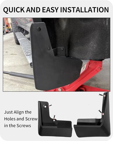اللوحات الطينية لسيارة Toyota Prius 2010-2015، مجموعة مكونة من 4 قطع واقيات رذاذ بدون حفر، واقيات الطين شديدة التحمل مناسبة لجميع الأحوال الجوية (أمامي وخلفي) in Saudi Arabia