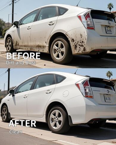 اللوحات الطينية لسيارة Toyota Prius 2010-2015، مجموعة مكونة من 4 قطع واقيات رذاذ بدون حفر، واقيات الطين شديدة التحمل مناسبة لجميع الأحوال الجوية (أمامي وخلفي) in Saudi Arabia
