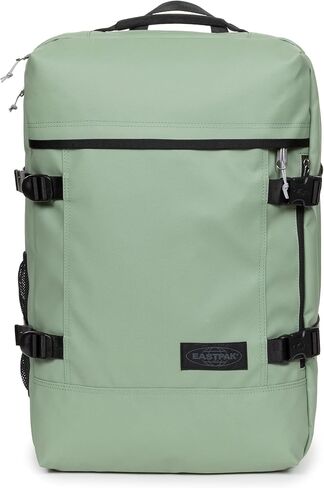EASTPAK Travelpack – 42L Cabin-Size Duffel Backpack with Dual Compartments, 17" Laptop Sleeve, Vegan Design & Adjustable Straps, Tarp Khaki in Kuwait