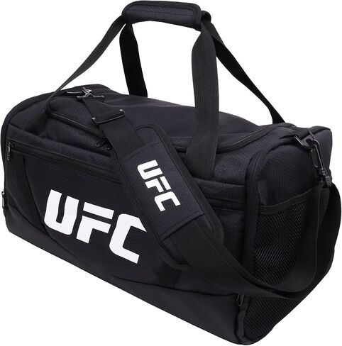 UFC Gym Bag, 18 Inch Carry On Medium Travel Duffel Bag for Men and Women, Shoe Compartment, MMA Workout Equipment and Sports Accessories, Black in Kuwait