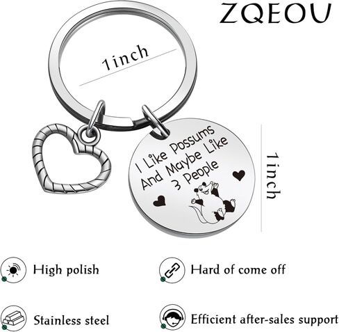 Possums Mom Jewelry Opossum Jewelry Best Friend Keychain Daughter Gift Possums Inspired Gift in Kuwait