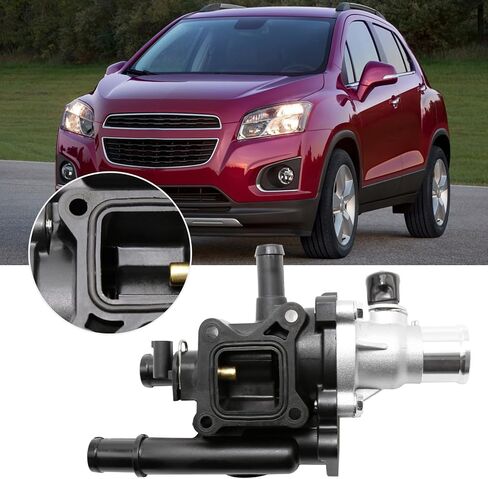 UOIENRT 25192228 مبيت منظم حرارة مبرد المحرك مع استبدال مستشعر الحشية لسيارة Chevy Cruze 2011-2016، Sonic 2012-2018، Trax 2013-2018 1.8L 1.6L، 25199824 902-033 15-81816 55575048 55577284 in Saudi Arabia