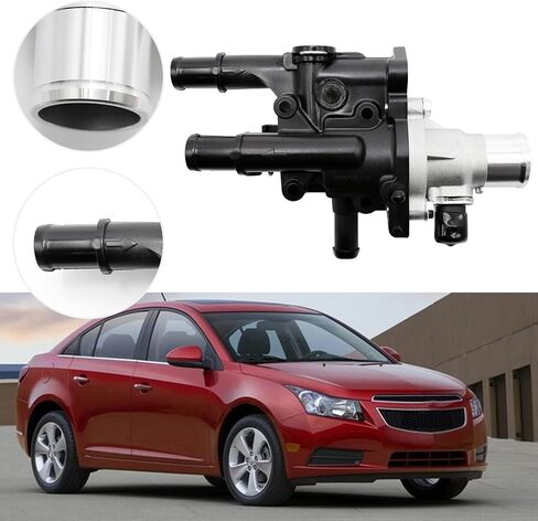 UOIENRT 25192228 مبيت منظم حرارة مبرد المحرك مع استبدال مستشعر الحشية لسيارة Chevy Cruze 2011-2016، Sonic 2012-2018، Trax 2013-2018 1.8L 1.6L، 25199824 902-033 15-81816 55575048 55577284 in Saudi Arabia