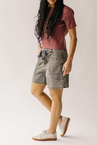 Jean Shorts Womens Drawstring Low Waist Wide Leg Denim Shorts Y2k Summer Jorts with Pockets in Saudi Arabia