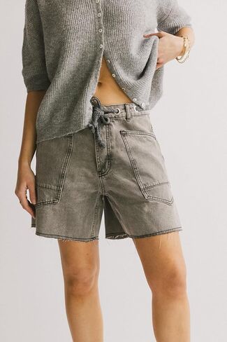 Jean Shorts Womens Drawstring Low Waist Wide Leg Denim Shorts Y2k Summer Jorts with Pockets in Saudi Arabia