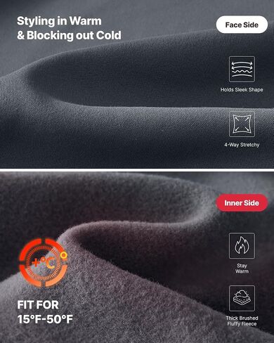 G4Free سروال رياضي مبطن بالصوف للنساء مع جيوب، بنطلون رياضي عالي الخصر للمشي لمسافات طويلة والجري في الهواء الطلق in Saudi Arabia