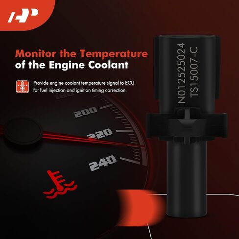 A-Premium Engine Coolant Temperature Sensor [2 Pins] Compatible with Mazda CX-5 2013-2021, 3 2006-2021, 6 2006-2007 2014-2021, 5 2006-2010 2012-2015, CX-7, 929, Millenia & Toyota Yaris iA & Scion iA in Saudi Arabia