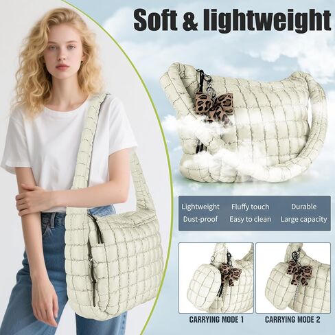 حقيبة يد كبيرة الحجم للنساء من bvya مبطنة ومنتفخة وخفيفة الوزن in Saudi Arabia