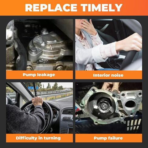 Power Steering Pump w/Pulley Compatible with QX56 2004-2011 Pathfinder 2008-2010 Armada 2005-2009 Titan 2004-2010 5.6L Replace 21-5366 491107S000 96-5366 in Saudi Arabia