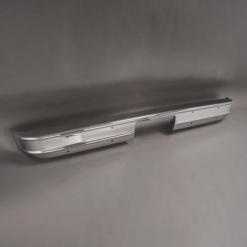 KUAFU Rear Bumper Face Bar Compatible with 1973-1980 Chevy Chevrolet GMC K5 K10 K20 C10 C20 C30 K15/K1500 K25/K2500 C25/C2500 C35/C3500 Suburban Pickup Jimmy Blazer Fleetside Steel Chrome Silvery in Saudi Arabia