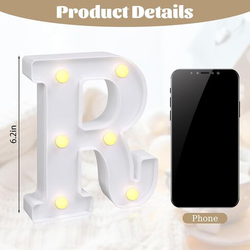 JUSTOTRY 6Pcs Mr & Mrs LED Light Up Letters, Shiny Freestanding Mr and Mrs Sign Lights for Marriage Anniversary Celebration Engagement Banquet Wedding Table Decoration (Warm White) in Kuwait