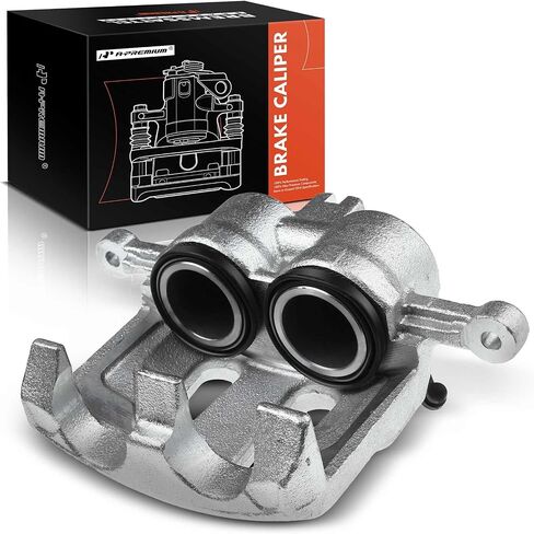 A-Premium Disc Brake Caliper Assembly Without Bracket Compatible with Nissan Models - D21 1987-1994, NP300 2010-2013, Pathfinder 1989-1995, Pickup 1995-2008 - Front Left Driver Side in Saudi Arabia